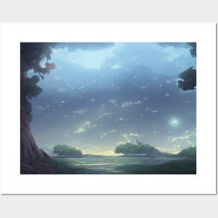 landscape pictures for wall soft Posters and Art